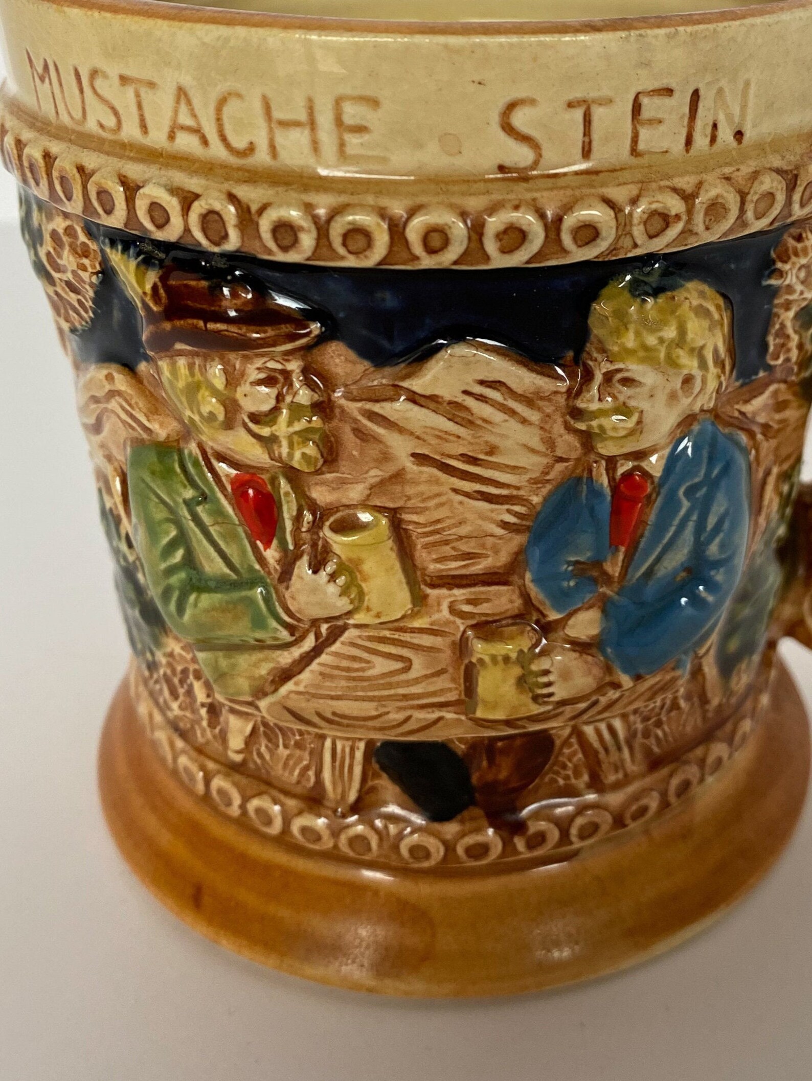 Mustache stein Beer mug Made in Japan Prewar stein Etsy