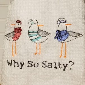 Seagull Kitchen Towel - Why so salty?