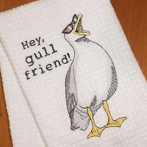 Seagull Kitchen Towel - Hey Gull Friend