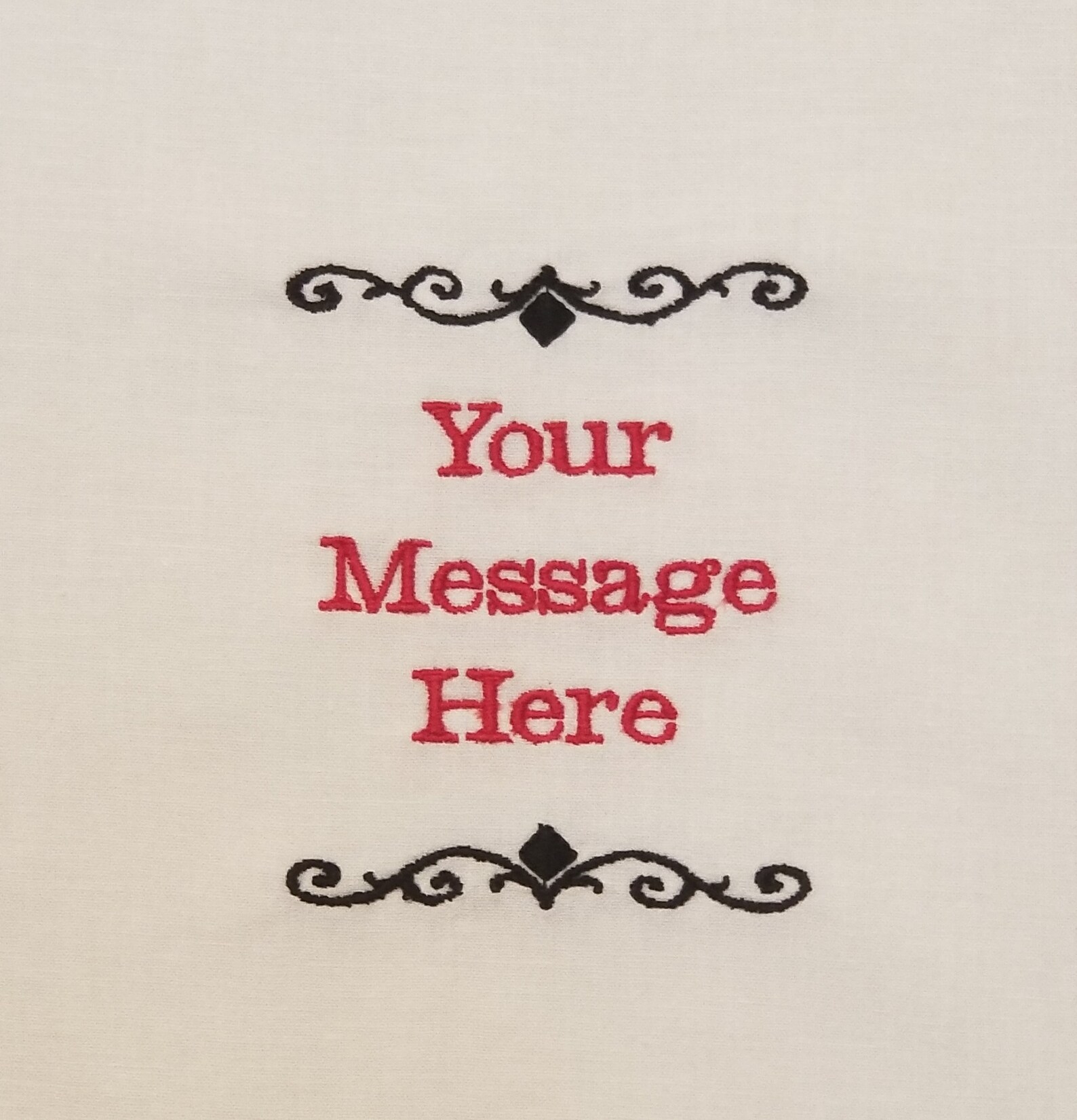 Custom Quilt Label With Diamond & Scroll Borders Etsy