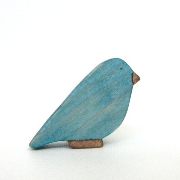 Bluebird in legno giocattolo ispirato Blue Bird per Waldorf