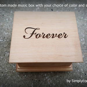 music box, love, music boxes, wooden music box, custom music box, Forever, wedding gift, simplycoolgifts, valentines day, Christmas gift