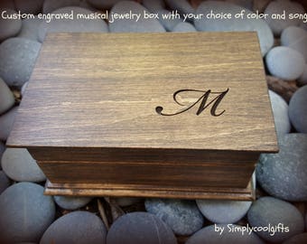 music box, custom made music box, musical jewelry box, birthday gift, musicbox, personalized music box, monogrammed music box