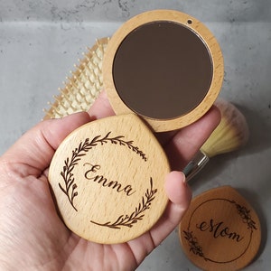 Birthday gift for girls - Personalized mirror - Pocket Mirror - Engraved Mirror