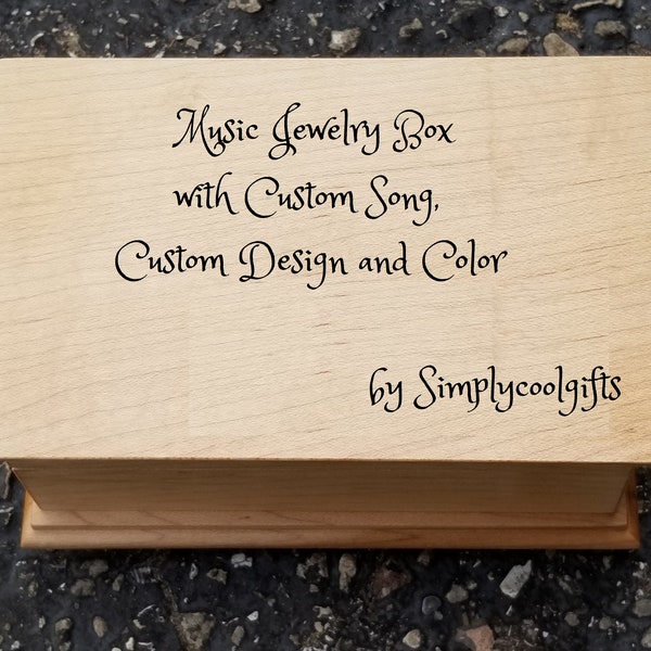 Custom Music Box With Custom Song Etsy