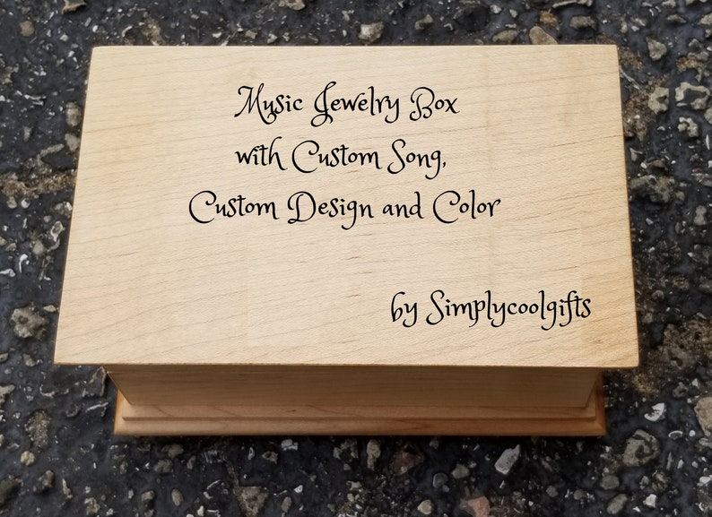 Music Box Custom Song - Custom Music Box - Music box choose your song - Electronic music box with your song music box version, love you gift 