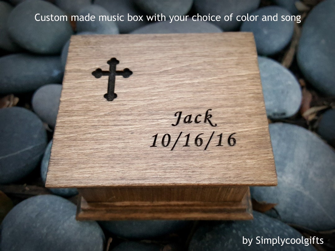 Baptism Music Box Christening Music Box Music Box Music Etsy