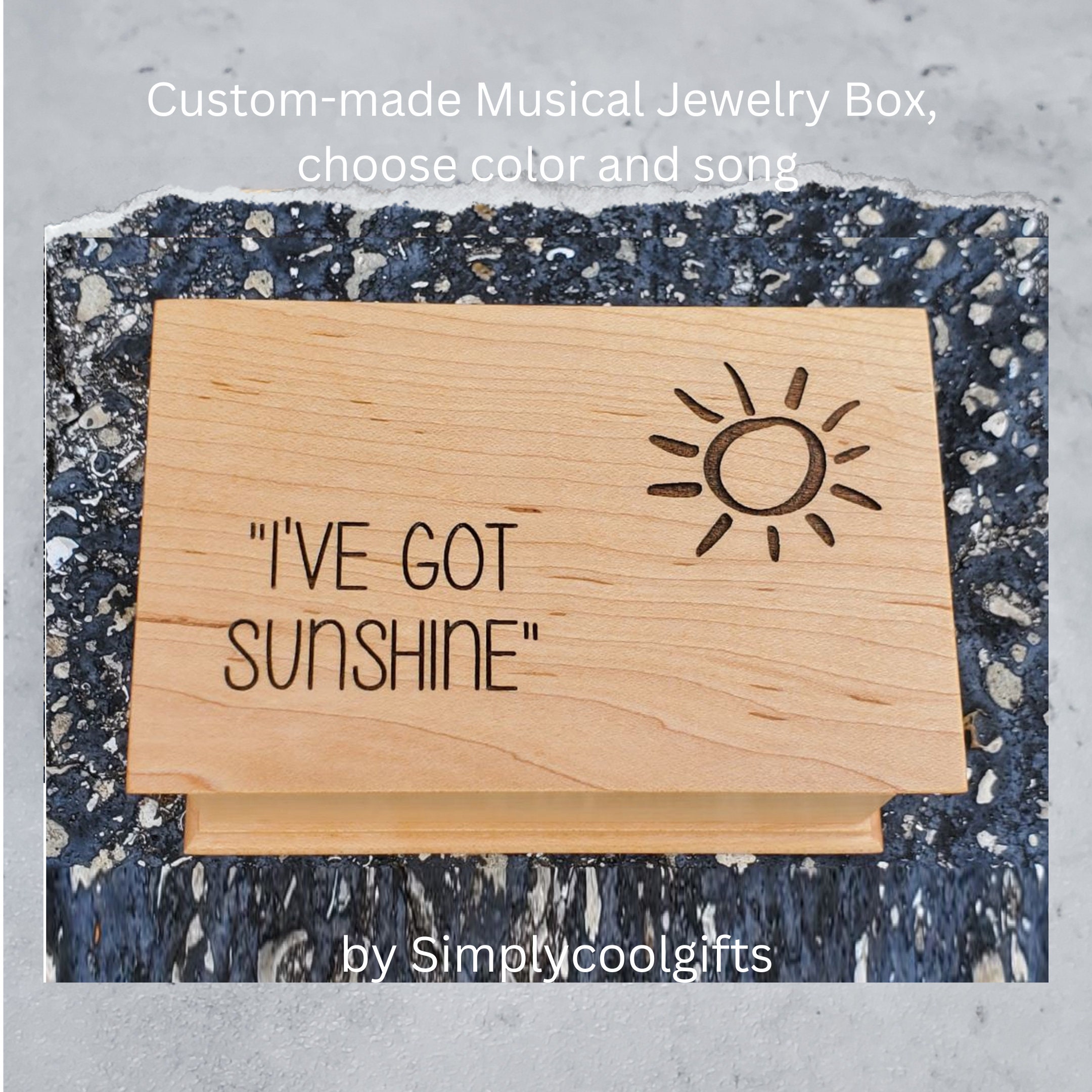 Music Box Custom Song - My Girl Music Box - Music Box Choose Your