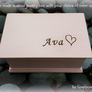 birthday gift, music box, custom made music box, musical jewelry box, jewelry box, personalized music box, personalized gift, wooden gift,