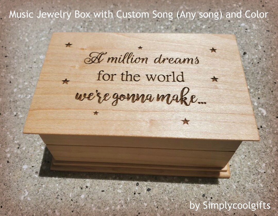 A Million Dreams Music Box Custom Music Box Music Box Choose Your Song