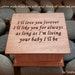 I'll love you forever - Mother of Bride -  Birthday Gift for mom, custom music box with I'll love you forever engraved on top, choose song 