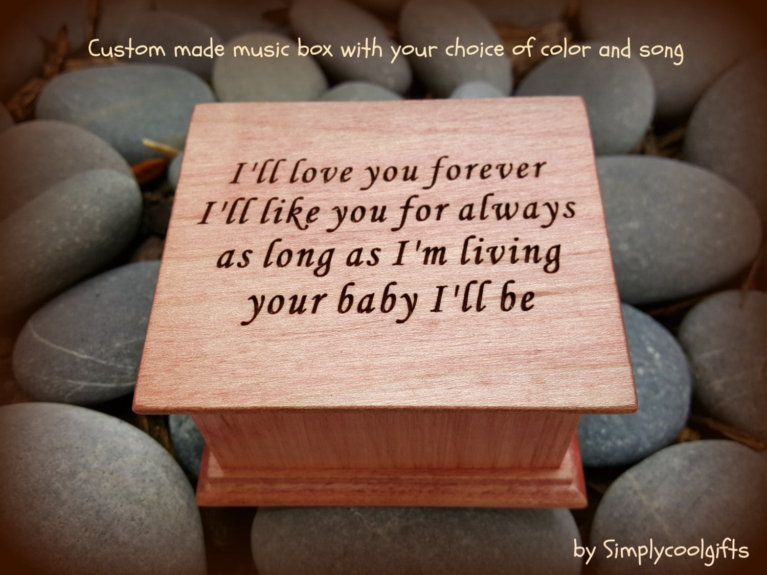 I'll love you forever - mother of bride -  gift for mom, custom m…