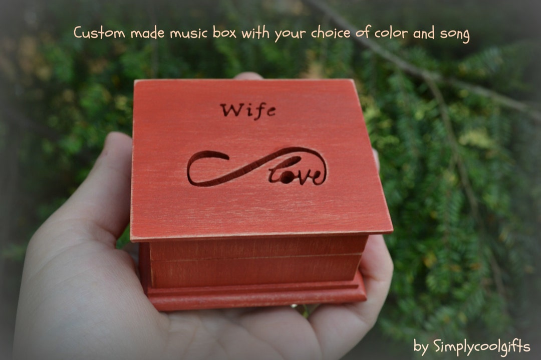 Music Box, Wedding Music Box, Wedding Favor, Infinity Love, Anniversary