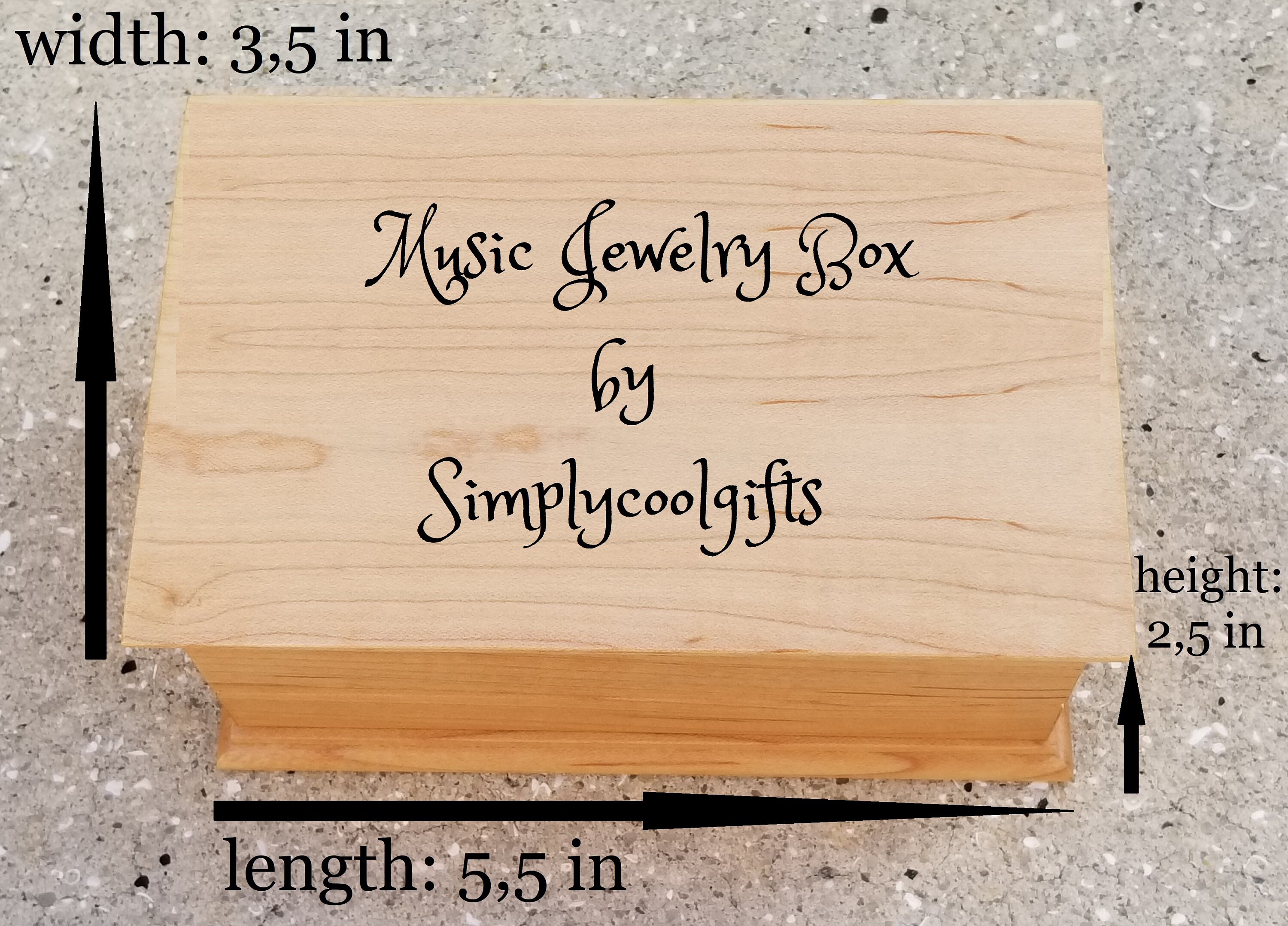 Music Box Jewelry Box Wooden Jewelry Box Custom Music Box Etsy