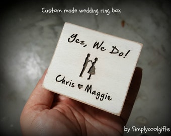 wedding ring box, custom ring box,Yes, we do, ring pillow box, personalized ring box, ring box, ring bearer box, simplycoolgifts, christmas