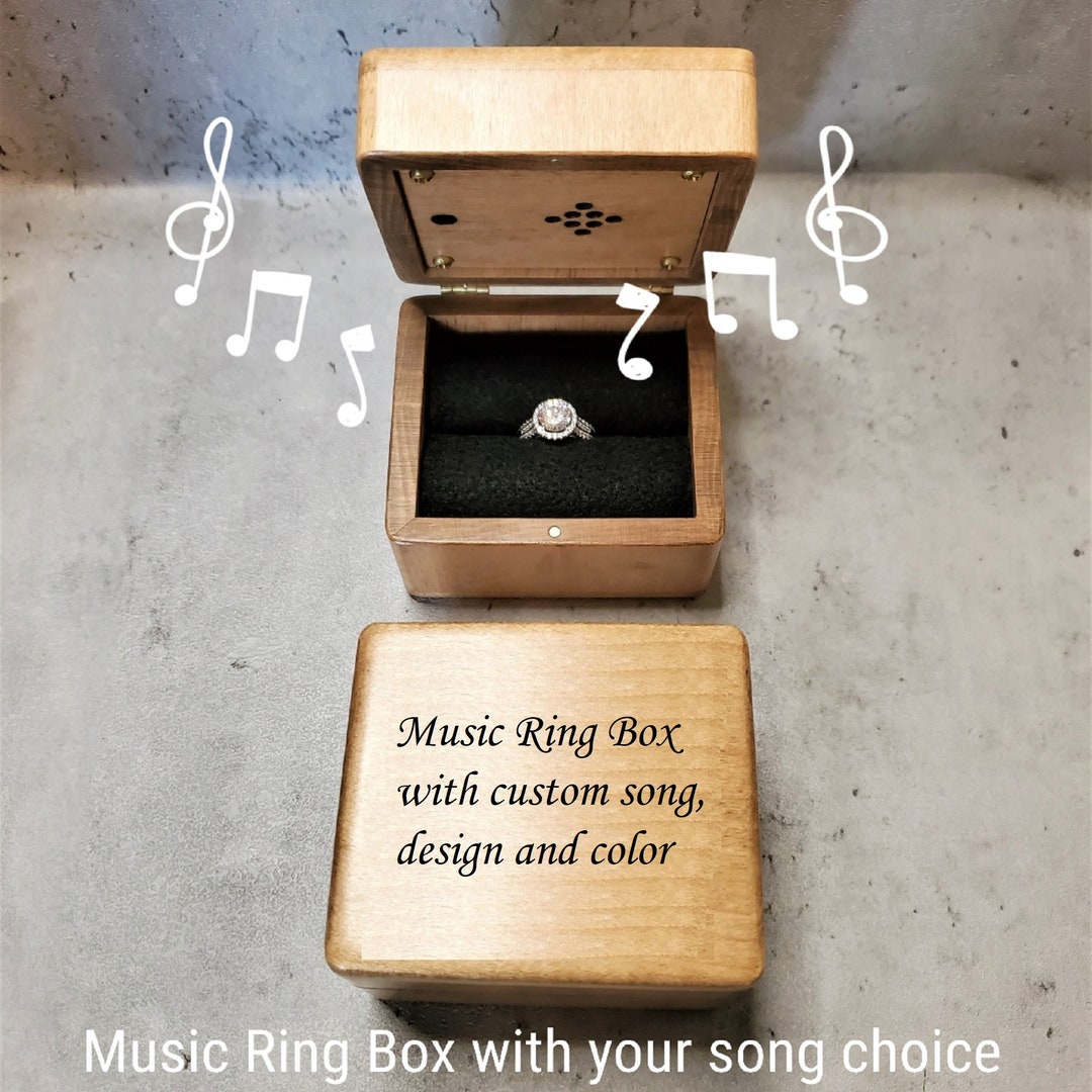 Elegant Musical Engagement Ring Box