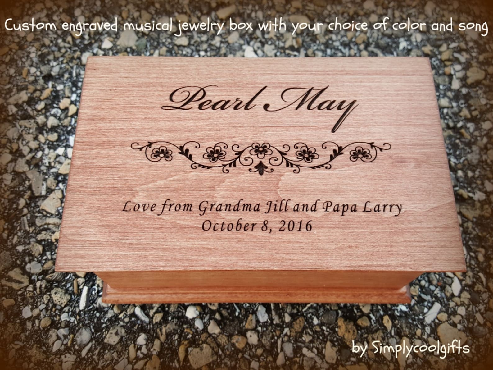 Music Box Jewelry Box Wooden Jewelry Box Custom Music Box Etsy