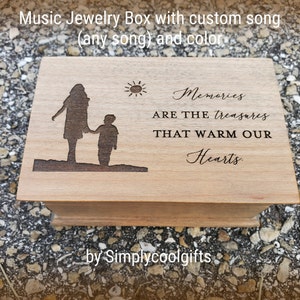Memory box - Custom Song Music Box - Music box choose your song - Electronic music box with your song in music box version, XMas