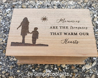 Memory box - Custom Song Music Box - Music box choose your song - Electronic music box with your song in music box version, XMas