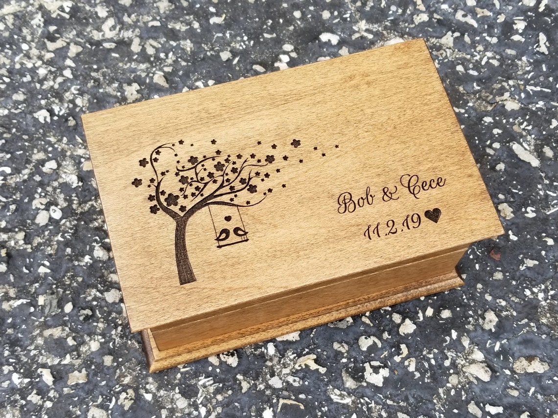 Anniversary Gift Box Music Box Custom Songs Wedding Box Etsy