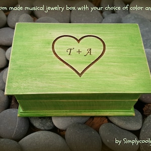 music box, custom made music box, musical jewelry box, birthday gift, musicbox, personalized music box, valentines day gift, love music box