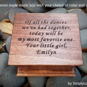 Father of bride, music box, wedding music box, wedding favor, personalized gift, wedding gift, gift for dad, Simplycoolgifts
