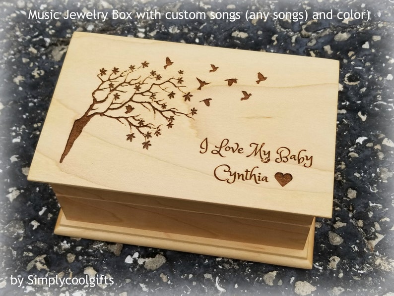Custom Music Box Music Box Custom Song Wedding Gift for Etsy