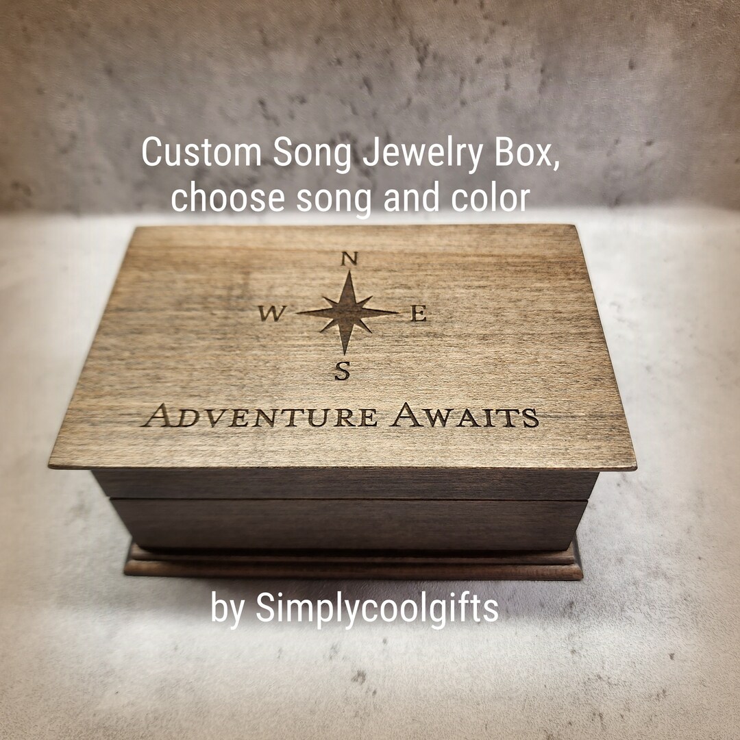 Adventure Awaits Music Box Custom Song Custom Music Box Electronic Music Box Playing Your Song