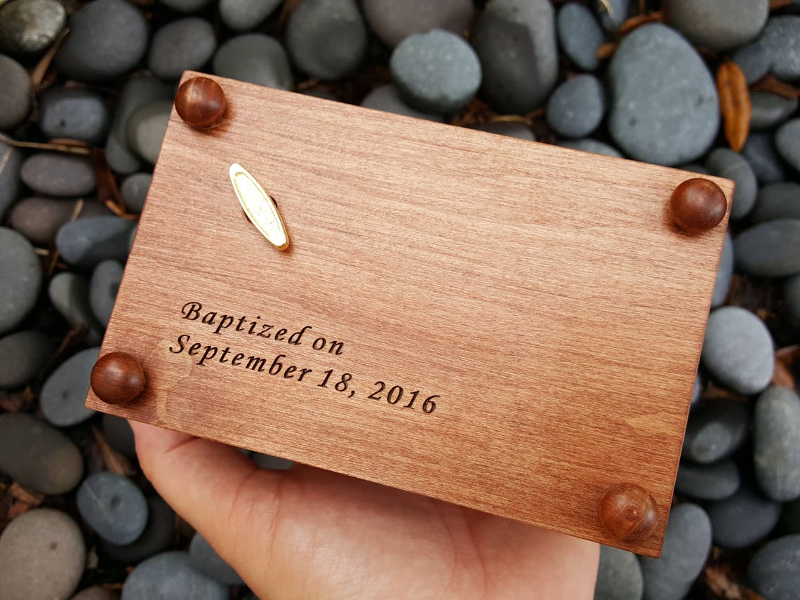 Christening Music Box Baptism Music Box Personalized Etsy