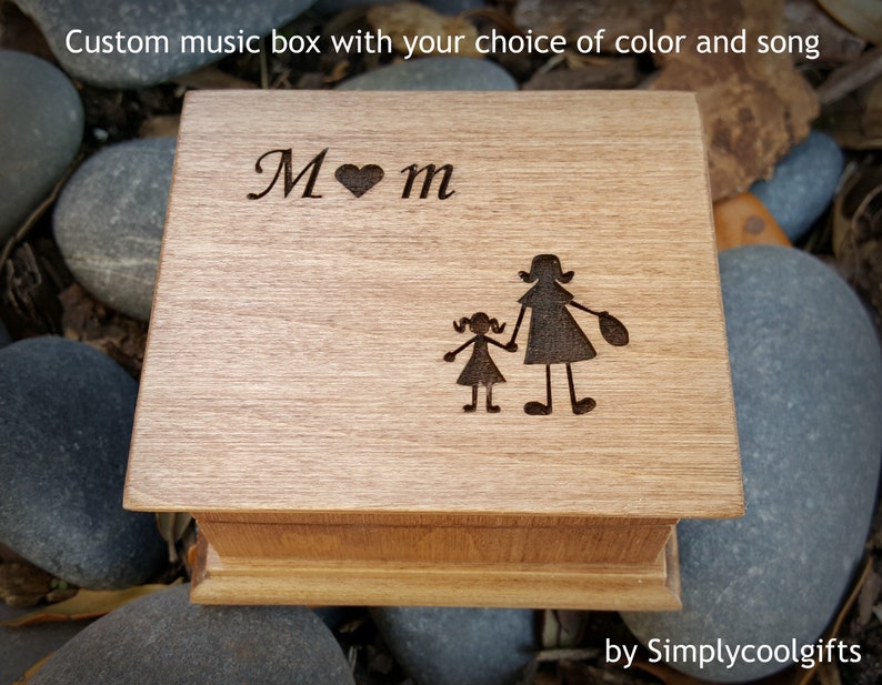 Mom Music Box Gift for Mom Custom Music Box With a Mother Etsy