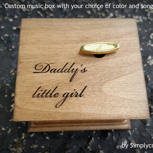 Little Girl Music Box Custom Song Etsy