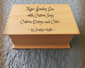 Music Box Custom Song - Custom Music Box - Music box choose your song - Electronic music box with your song music box version, love you gift