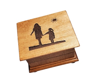 Mom Daughter Gift For Mom Music Box Mother's day Custom-Made You Are My  Sunshine Gift for Daughter Wooden Music Box Choice of Song