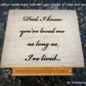 music box, wedding music box, father of bride, personalized gift, simplycoolgifts, gift for dad, father daughter dance, father daughter song
