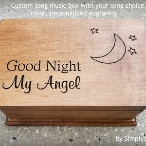 Good Night My Angel - Custom Music Box - Music box choose your song - Electronic music box playing your song music box version