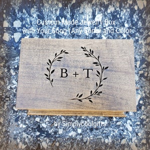 Customized Music Box - Music Box Songs - Engraved Music Box with your initials, anniversary gift idea, personalized Valentines day gift
