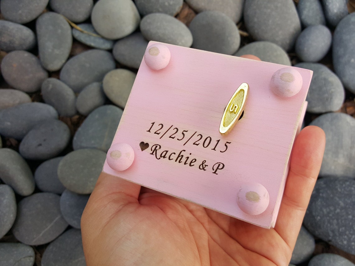 Music Box Wooden Music Box Custom Made Music Box Doves Etsy
