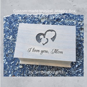 Mom music box - Mother daughter box - Music box choose your song - Electronic music box playing your song in music box version, love you