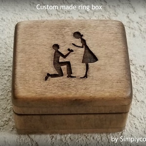 ring box, ring holder, wedding ring box, custom ring box, will you marry me?, engagement ring box, personalized ring box, Simplycoolgifts