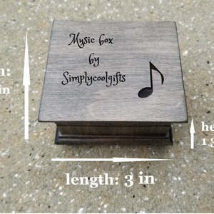 music box, wooden music box, musicbox, custom music box, custom made music box, wedding music box, music box songs, personalized music box image 9