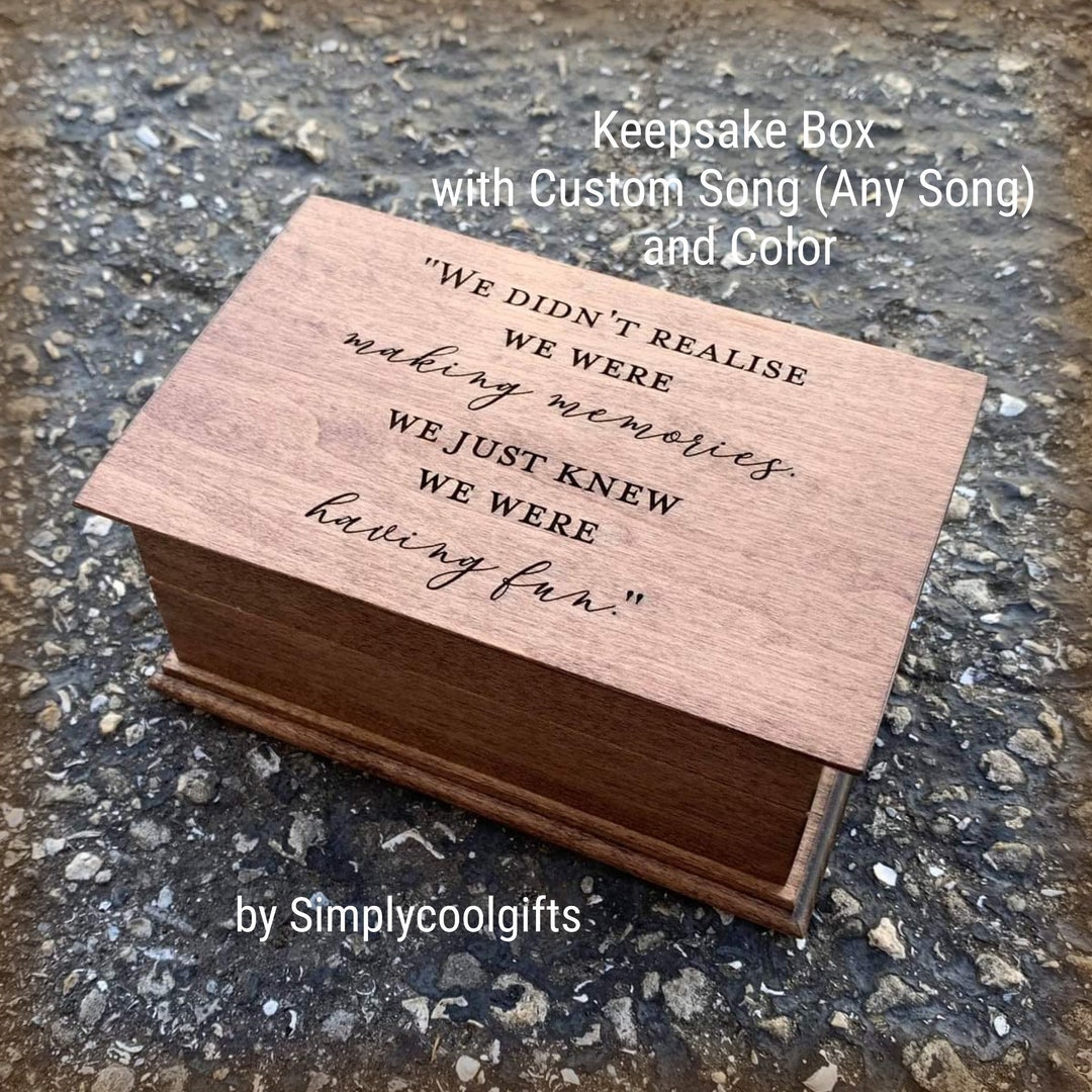 Memory Box Custom Song Music Box Music Box Choose Your Song Electronic Music Box With Your Song