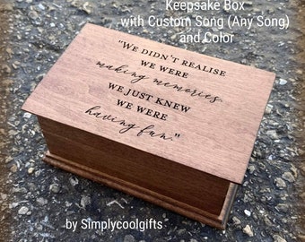 Memory box - Custom Song Music Box - Music box choose your song - Electronic music box with your song in music box version,