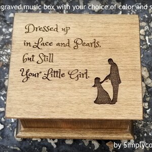 Father of Bride gift - Father - daughter dance - Engraved music box with your choice of color and song, gift for Dad, Simply cool gifts