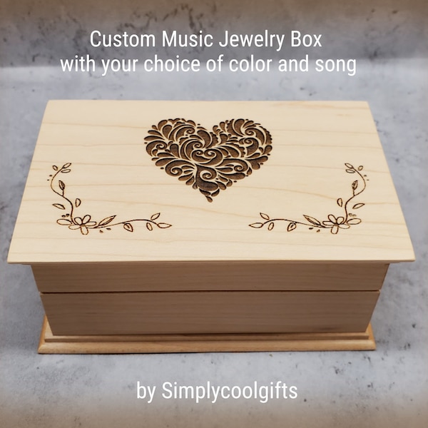 Custom Jewellery Music Box Etsy