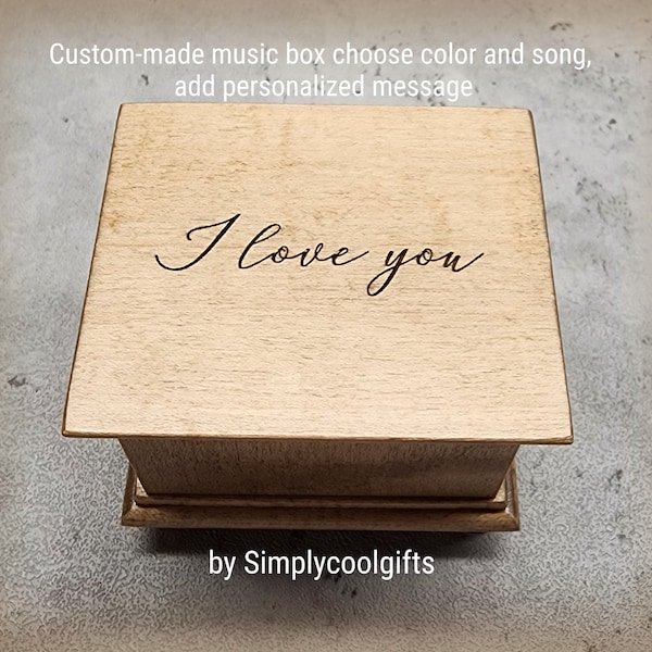 I Love You Song Music Box Etsy