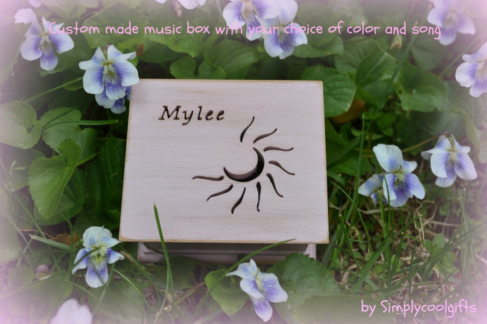 Music Box Wooden Music Box Custom Made Music Box Sun Music Etsy
