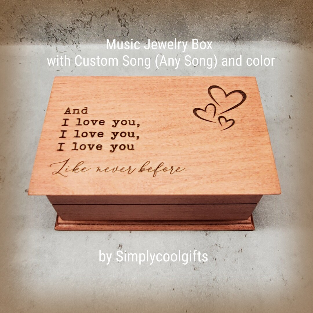 Music Box Custom Song I Love You Music Box Music Box Choose Your Song Electronic Music Box