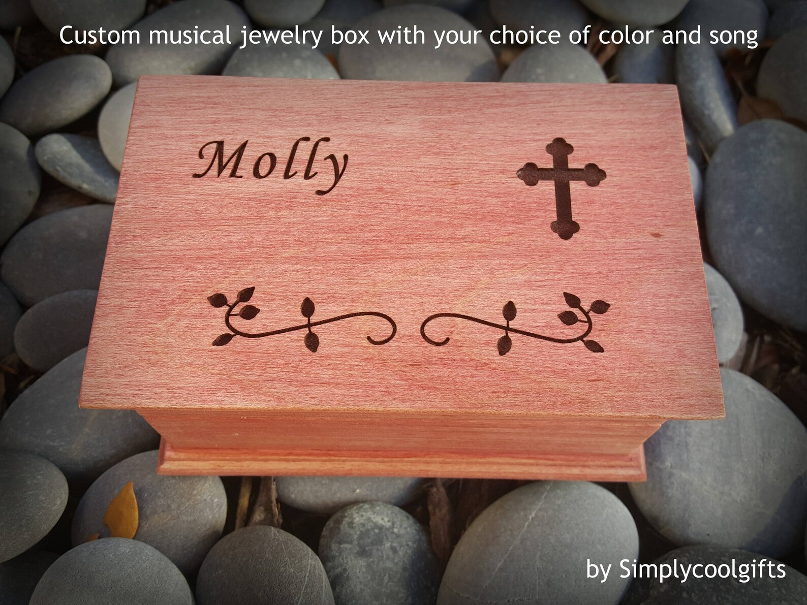 Christening Music Box Baptism Music Box Personalized Etsy