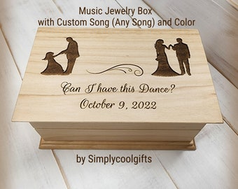 Father Daughter  - Father of Bride Song - Music box choose your song, Electronic music box playing your song music box version, gift for Dad