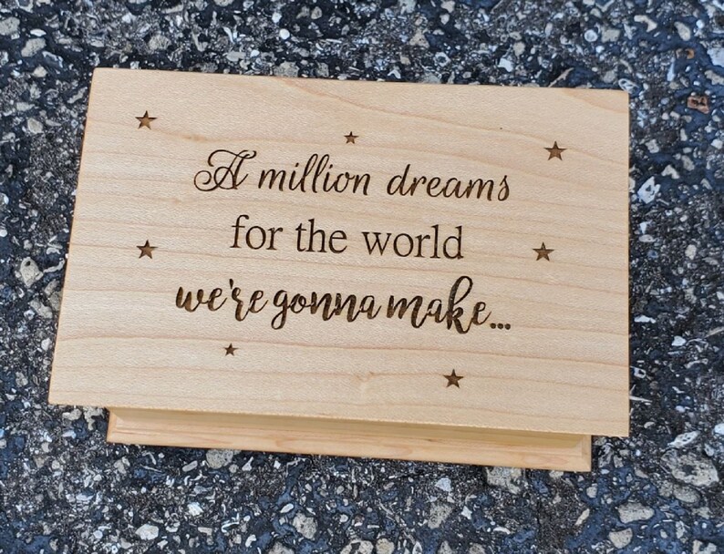 A Million Dreams Music Box Custom Music Box Music Box Etsy